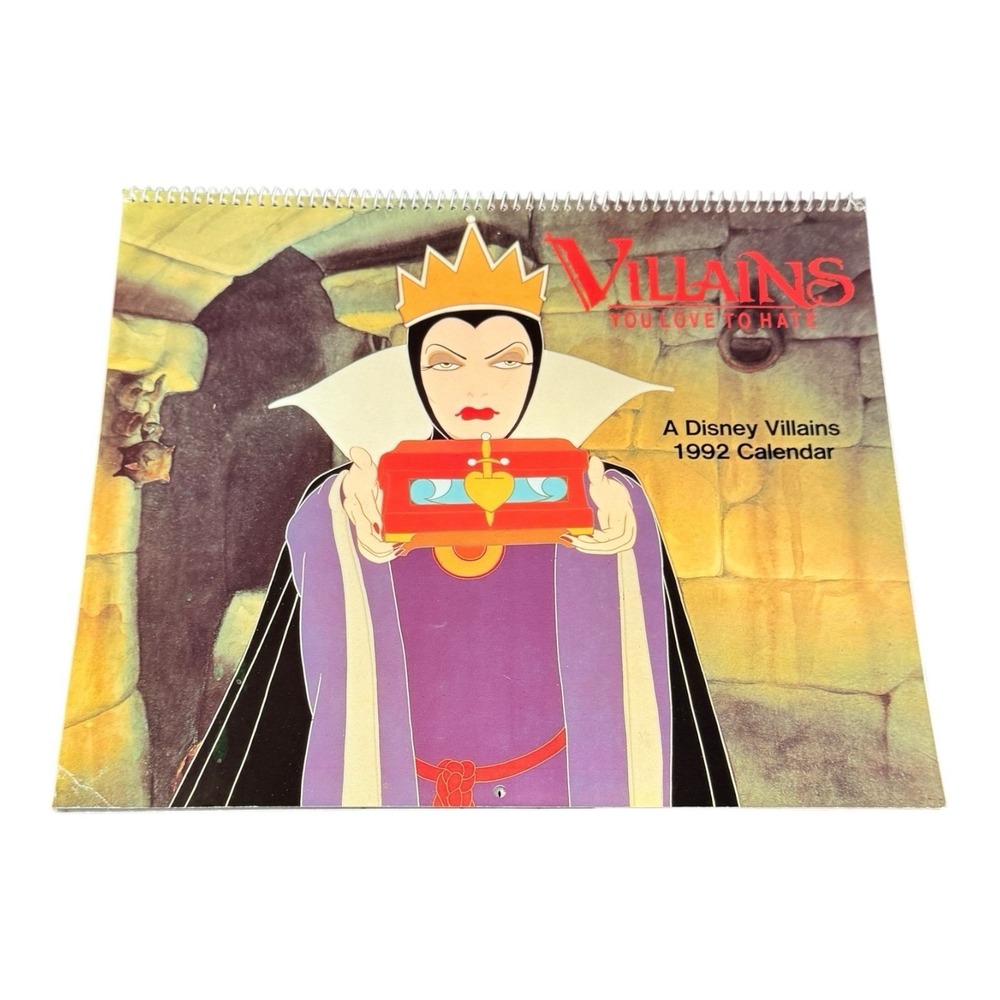 Disney Villains 1992 Calendar Evil‎ Queen Cruella Deville